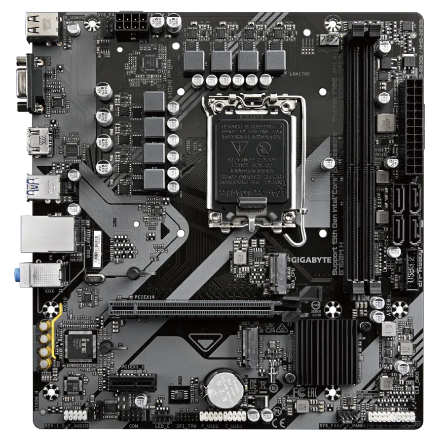 Gigabyte B760M H DDR5 Motherboard For Intel 12th | 13th | 14th Gen view 4